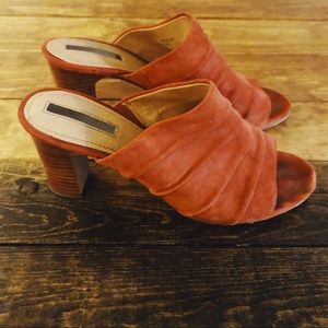 High Healed Mule Sandals